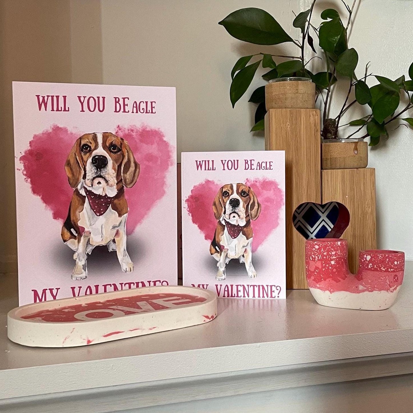 Will you Beagle my Valentine's day greeting card