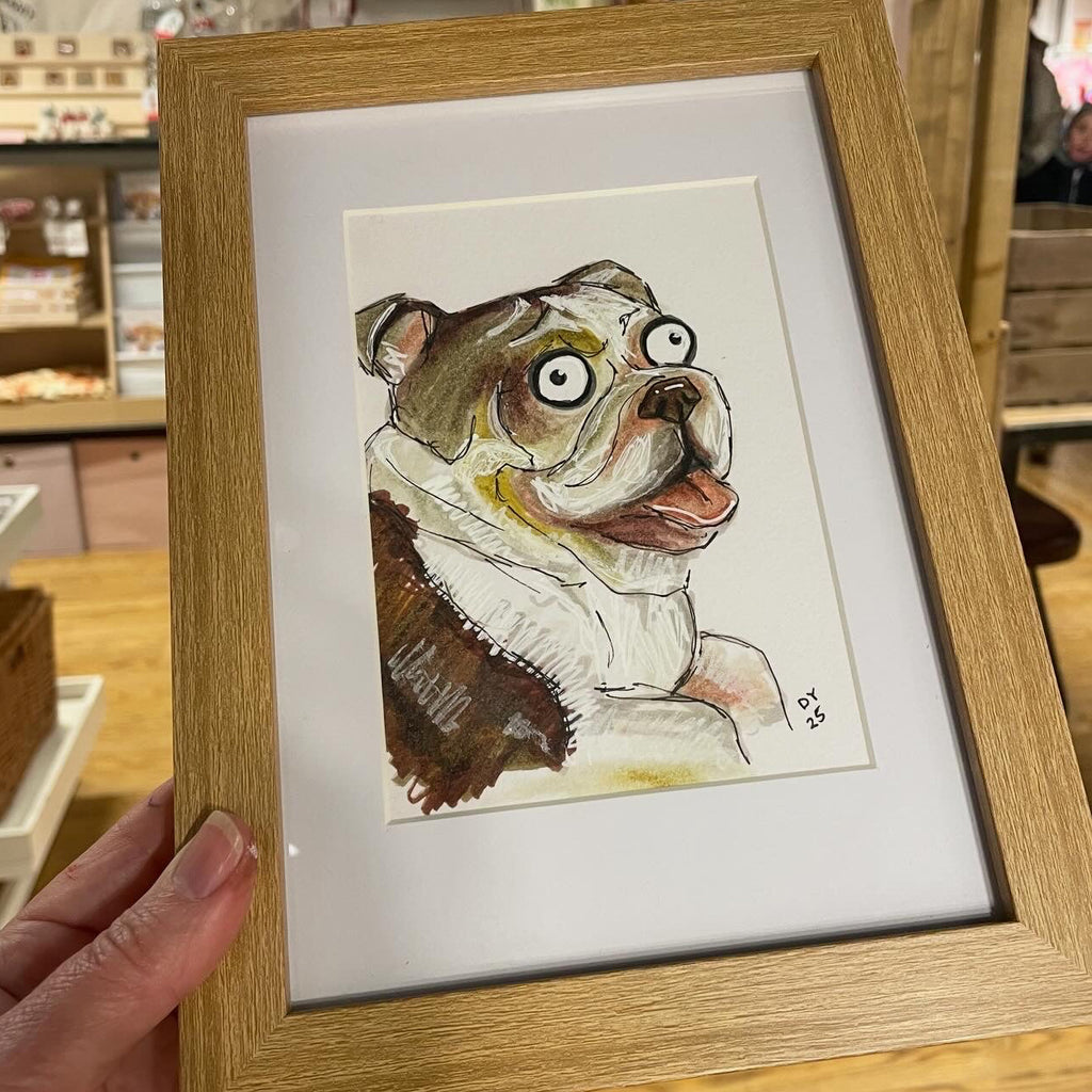 Quirky Pet Doodle - Marker Pen Caricature A6
