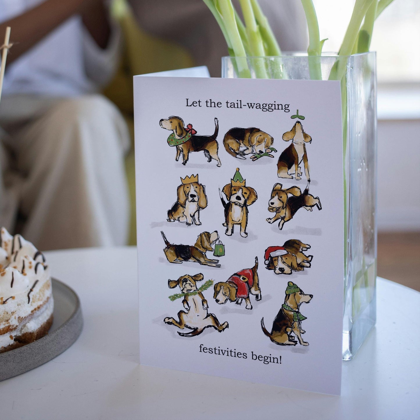 XL Bully Christmas Greeting card Card