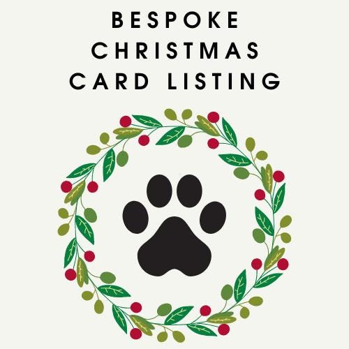 Bespoke Family Christmas Card Illustration of Your Family & Pets | Personalised & One-of-a-Kind