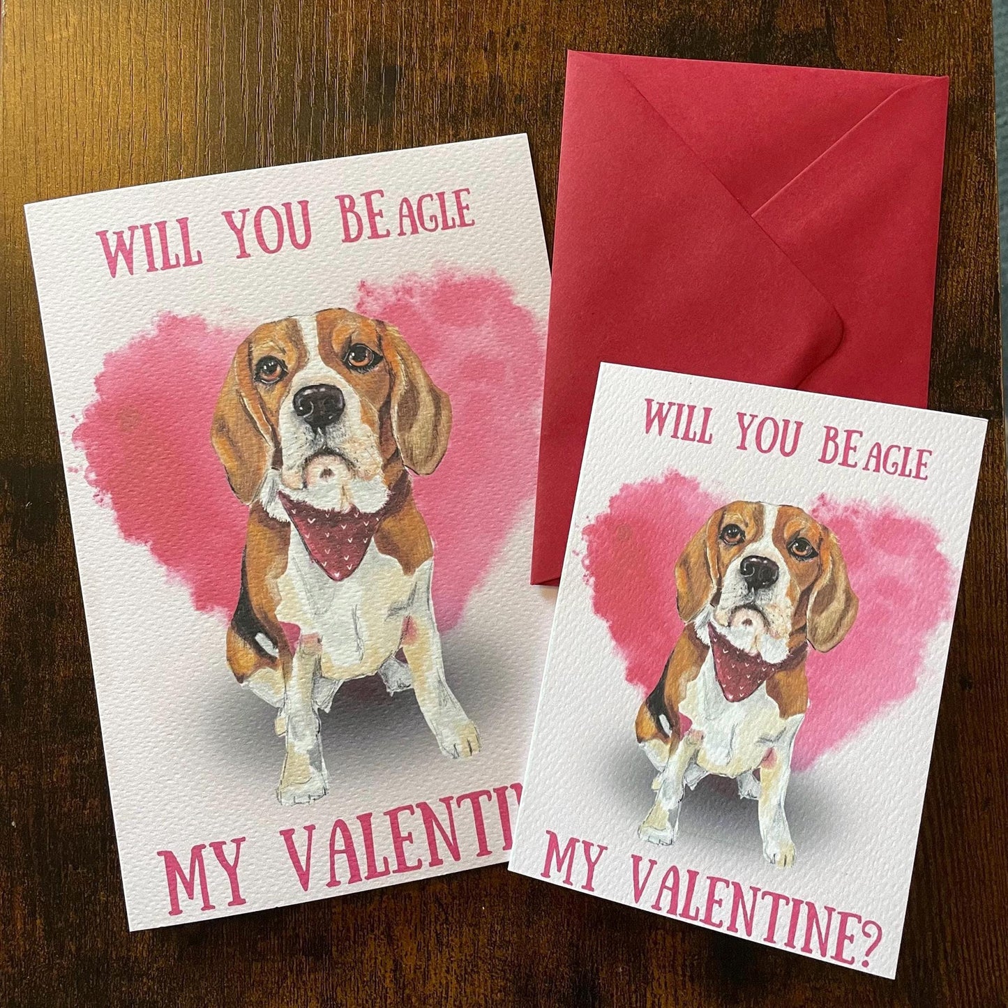 Will you Beagle my Valentine's day greeting card