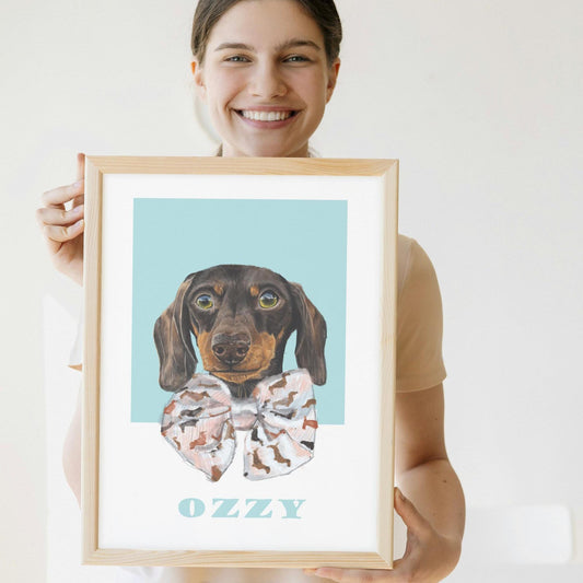 Custom pet portrait from, a keepsake gift that feels like them