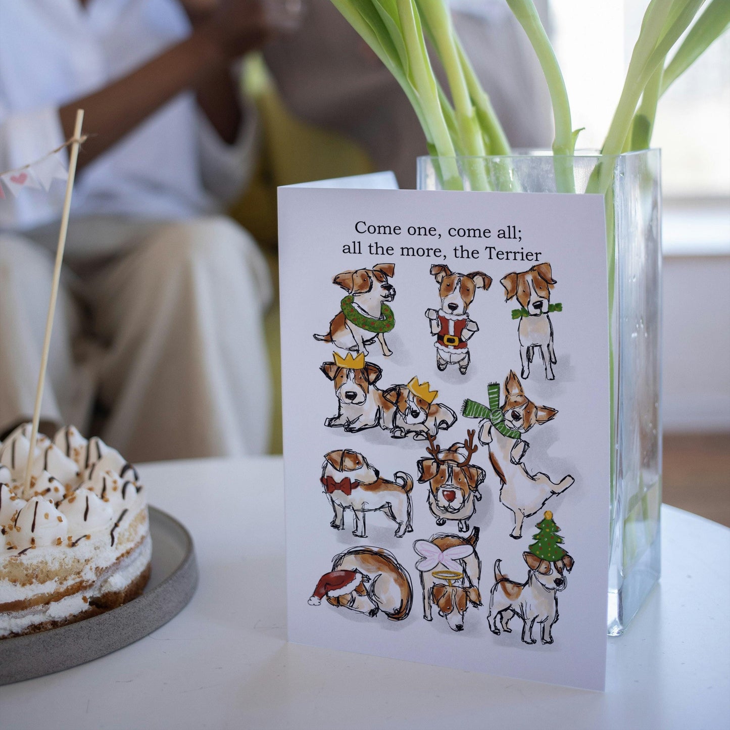 XL Bully Christmas Greeting card Card