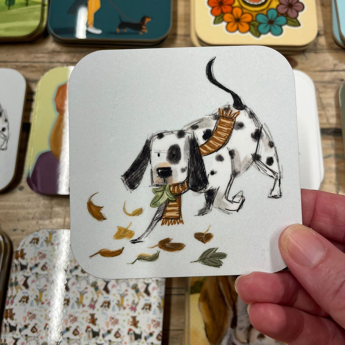 Coaster Collection – Gloss Finish with Velvet Touch Backing.