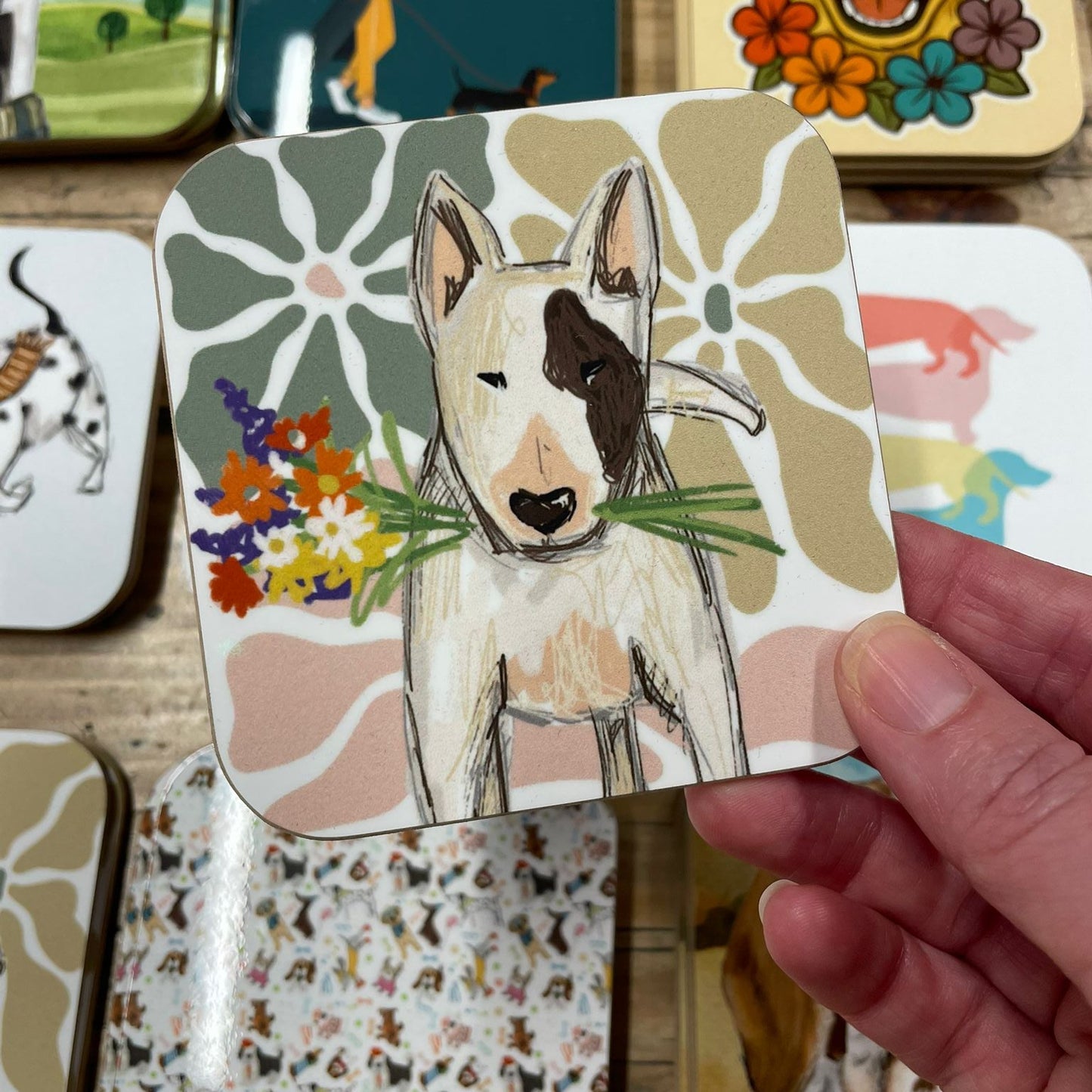 Coaster Collection – Gloss Finish with Velvet Touch Backing.