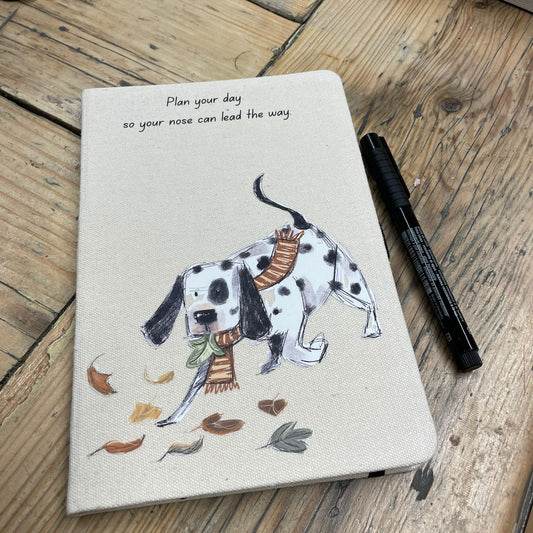 "So your nose can lead the way” – Dog-Themed Notebook, planner| Soft Cover, lined Pages