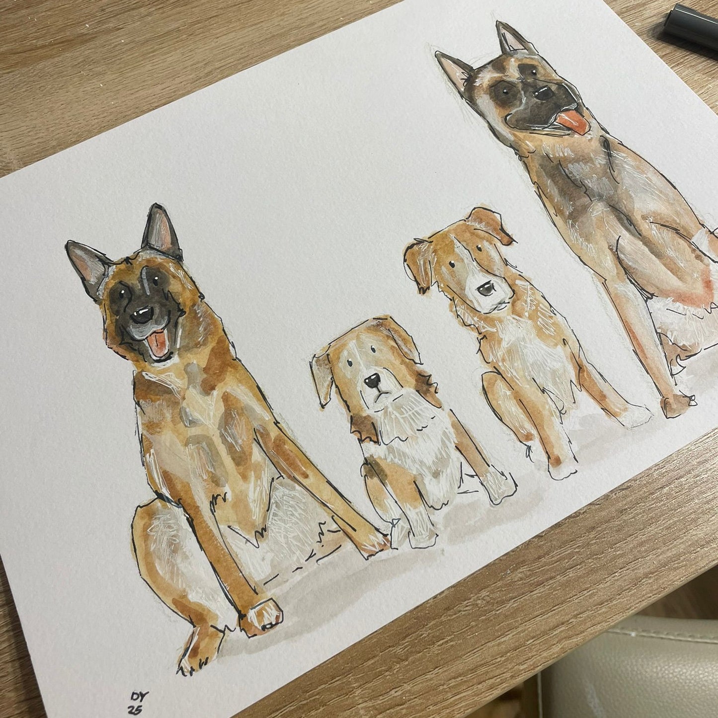 Dotts Doodle - A4 2 to 4 pets