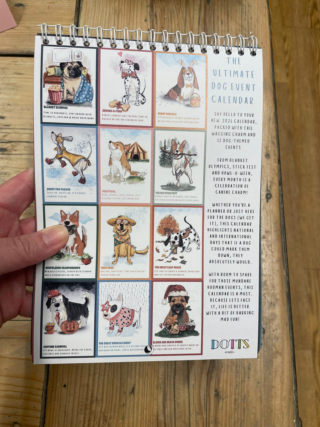 A Dog's Life 2026 illustrated Wall Calendar