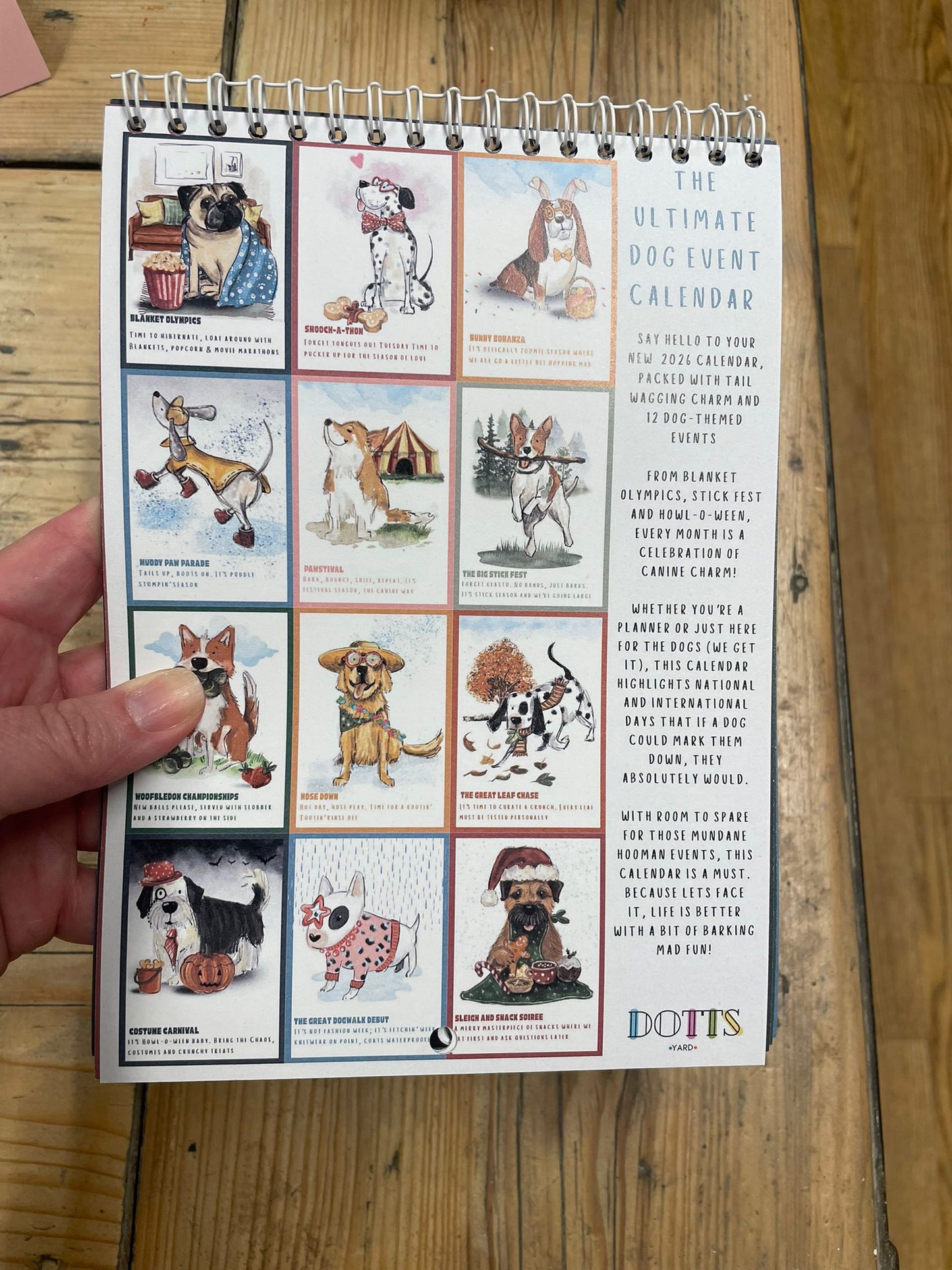 A Dog's Life 2026 illustrated Wall Calendar