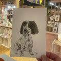 Custom Pet portrait, Playful Watercolour sketchbook style A6 Local Collection