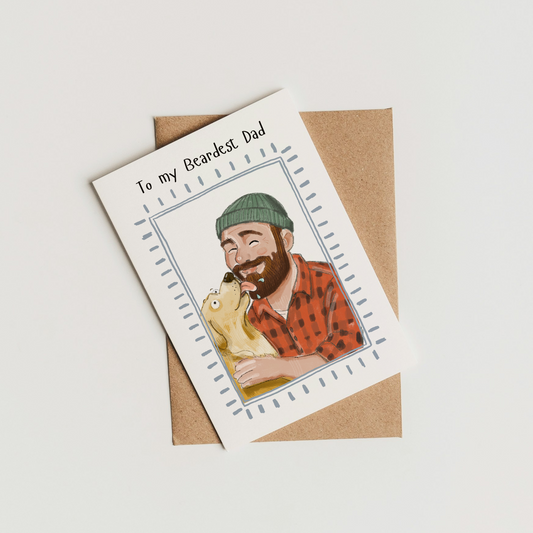 To My Beardest Dad - Father's Day Card A6