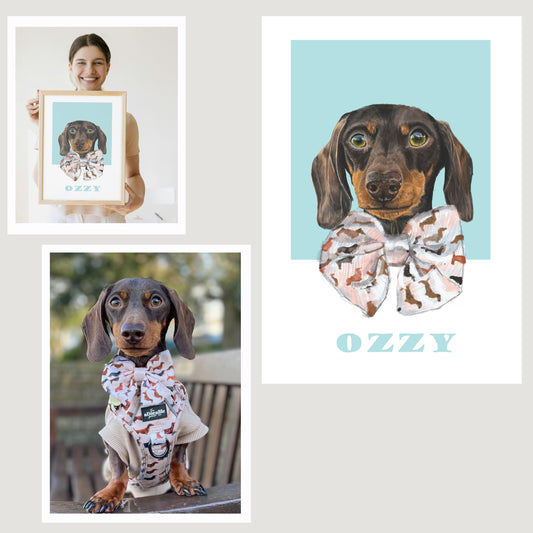 Custom pet portrait from, a keepsake gift that feels like them