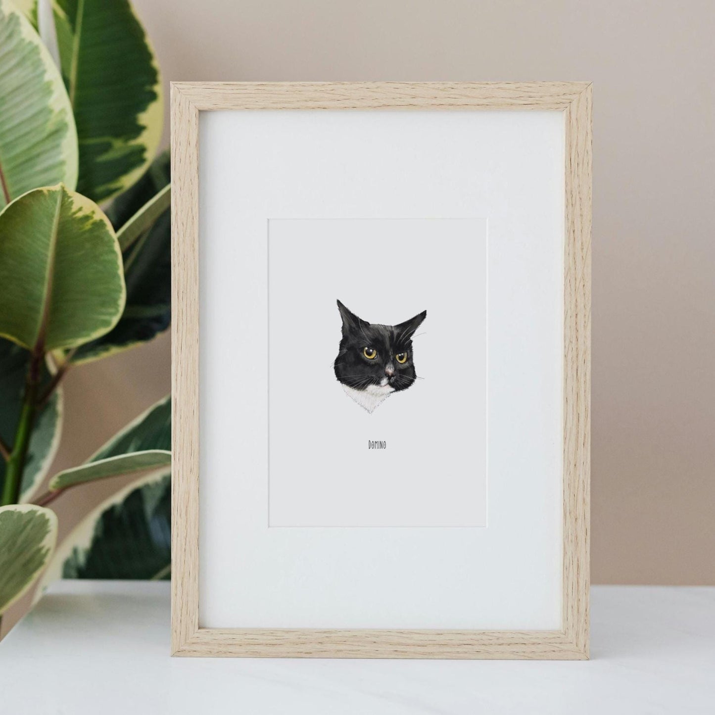 Mini pet portrait, Head study, Illustrative style, playful and modern