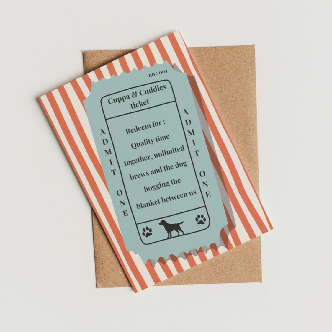 Sentimental Keepsake Card for Birthdays, Valentine’s, Mother’s Day & More - Dog themed
